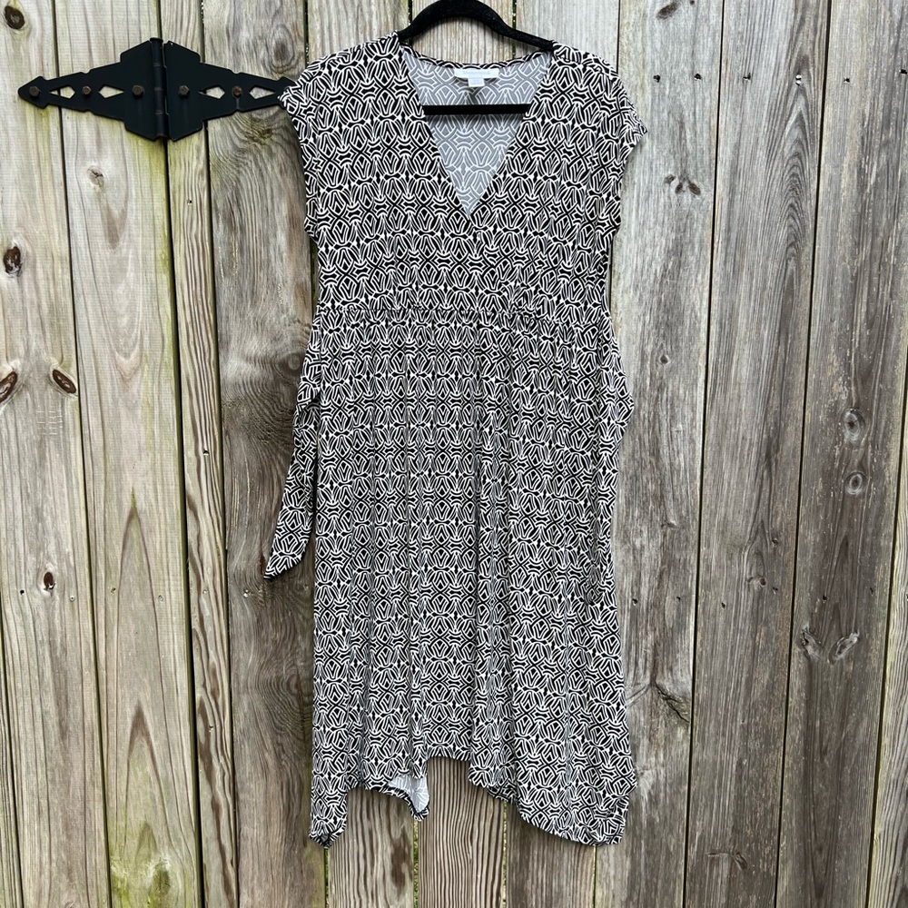 Motherhood Maternity Black White Casual Dress Size Medium